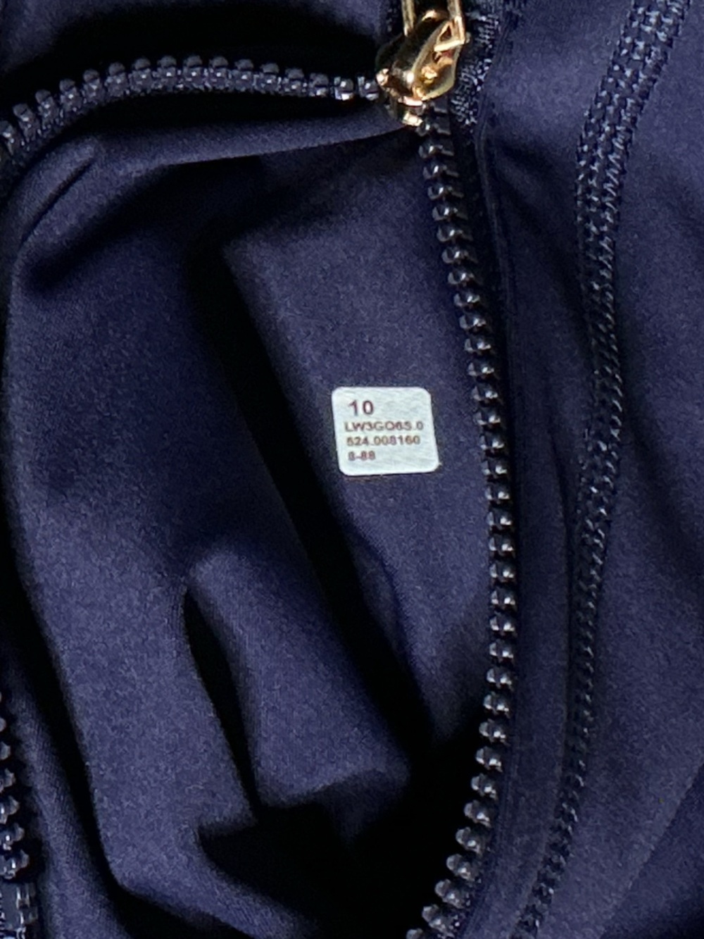 lululemon Women's Navy cropped define Jacket - Picture 4 of 4